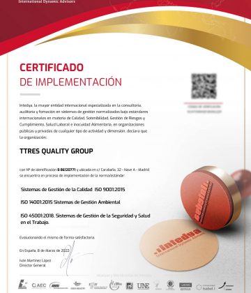 Certificado Implementación